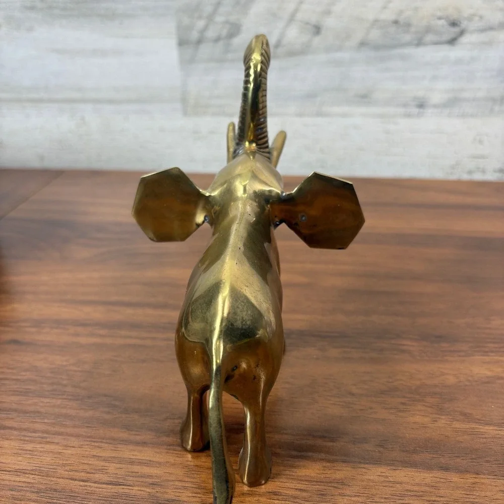 Vintage Elephants Red Resin Chinese Feng Shui, Brass, Two Candles Lot of‎ 12